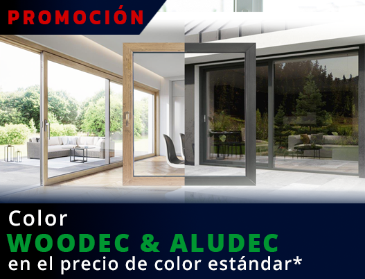 COLORES WOODEC & ALUDEC en el precio de color estándar